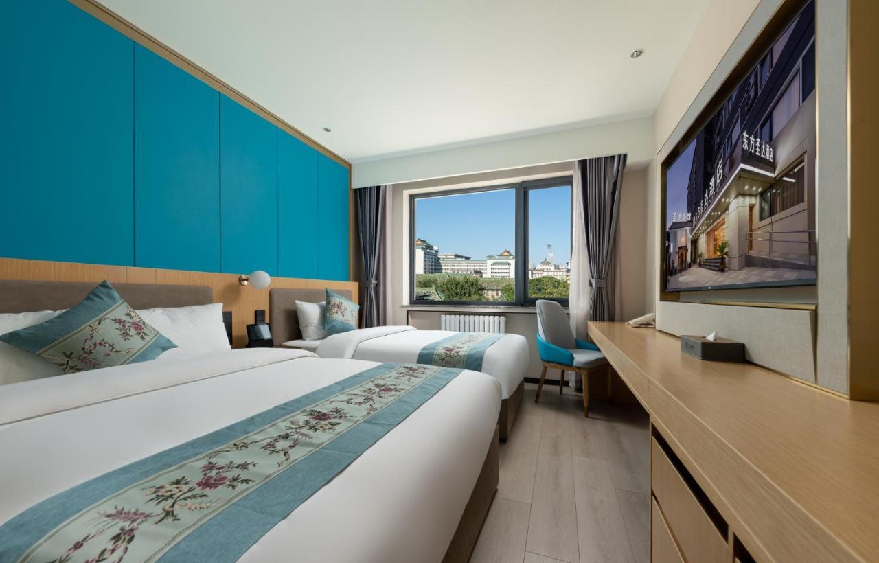 East Sacred Hotel--Very Near Beijing Tiananmen Square ,The Forbidden City,The Temple Of Heaven ,3 Minutes' Walk To Wangfujing Subway ,Located In The Center Of Beijing, Many Shopping Malls Around,Newly Renovated Hotel-Able To Receive Foreign Guests Eksteriør bilde Deluxe room
