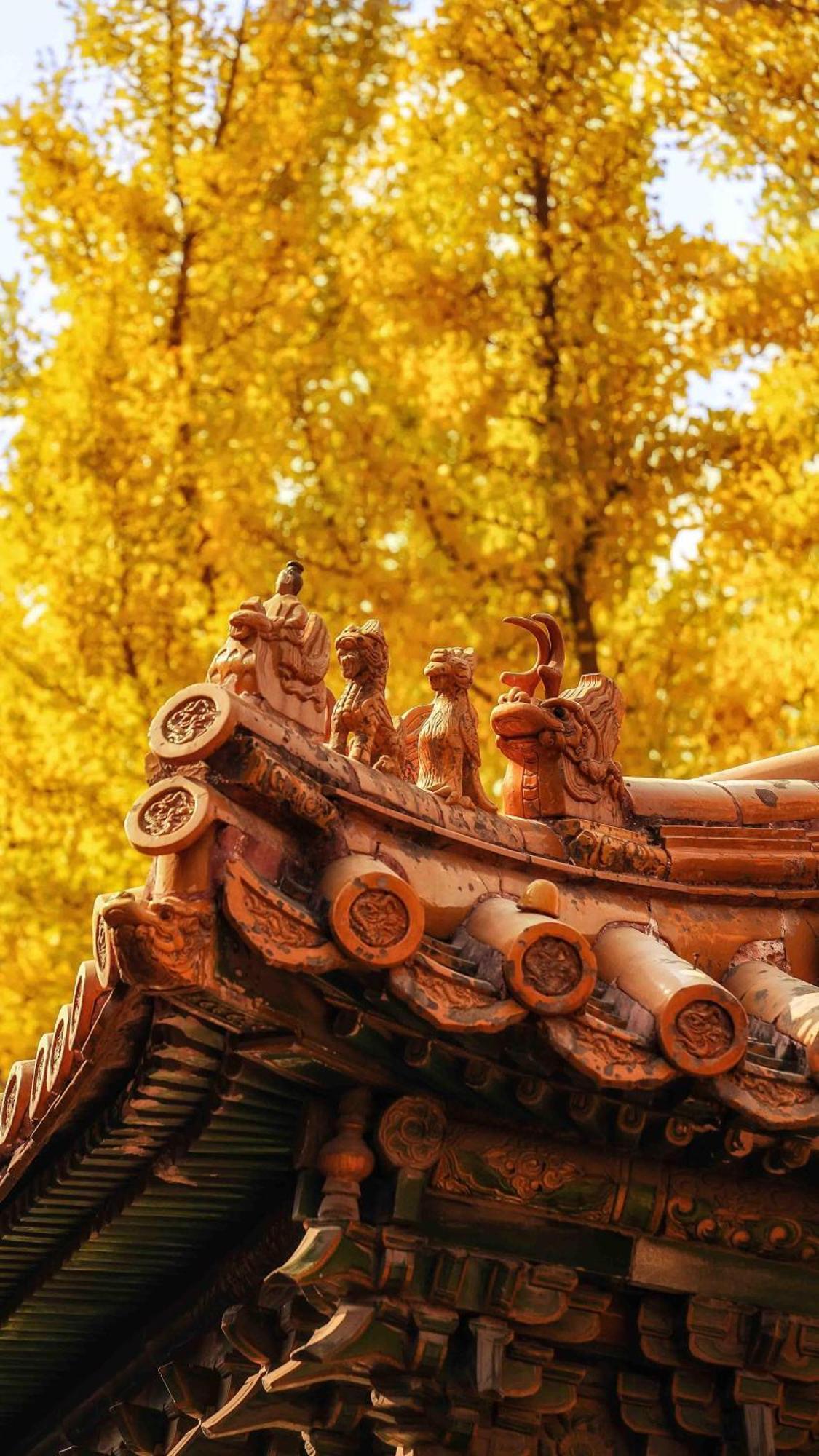 East Sacred Hotel--Very Near Beijing Tiananmen Square ,The Forbidden City,The Temple Of Heaven ,3 Minutes' Walk To Wangfujing Subway ,Located In The Center Of Beijing, Many Shopping Malls Around,Newly Renovated Hotel-Able To Receive Foreign Guests Eksteriør bilde The roof of the temple